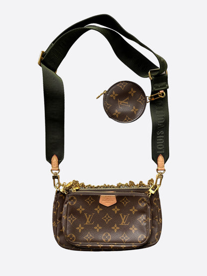 Louis Vuitton Khaki Strap Monogram Multi Pochette