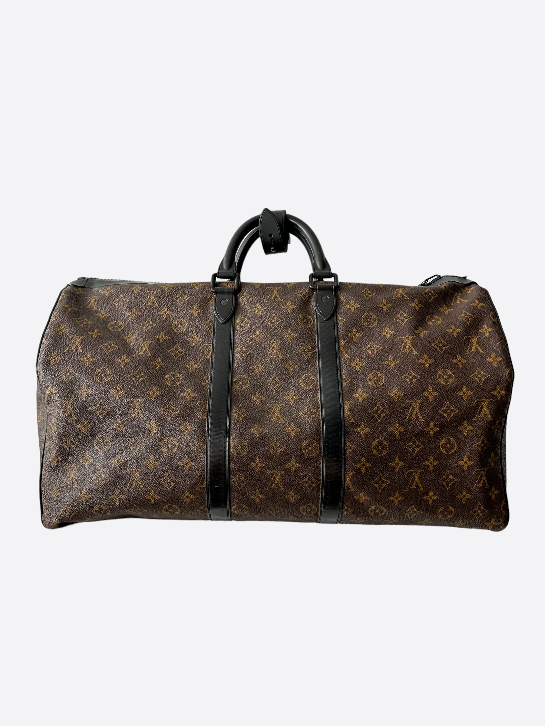 Louis Vuitton Brown Monogram Waterproof Keepall 55 Savonches