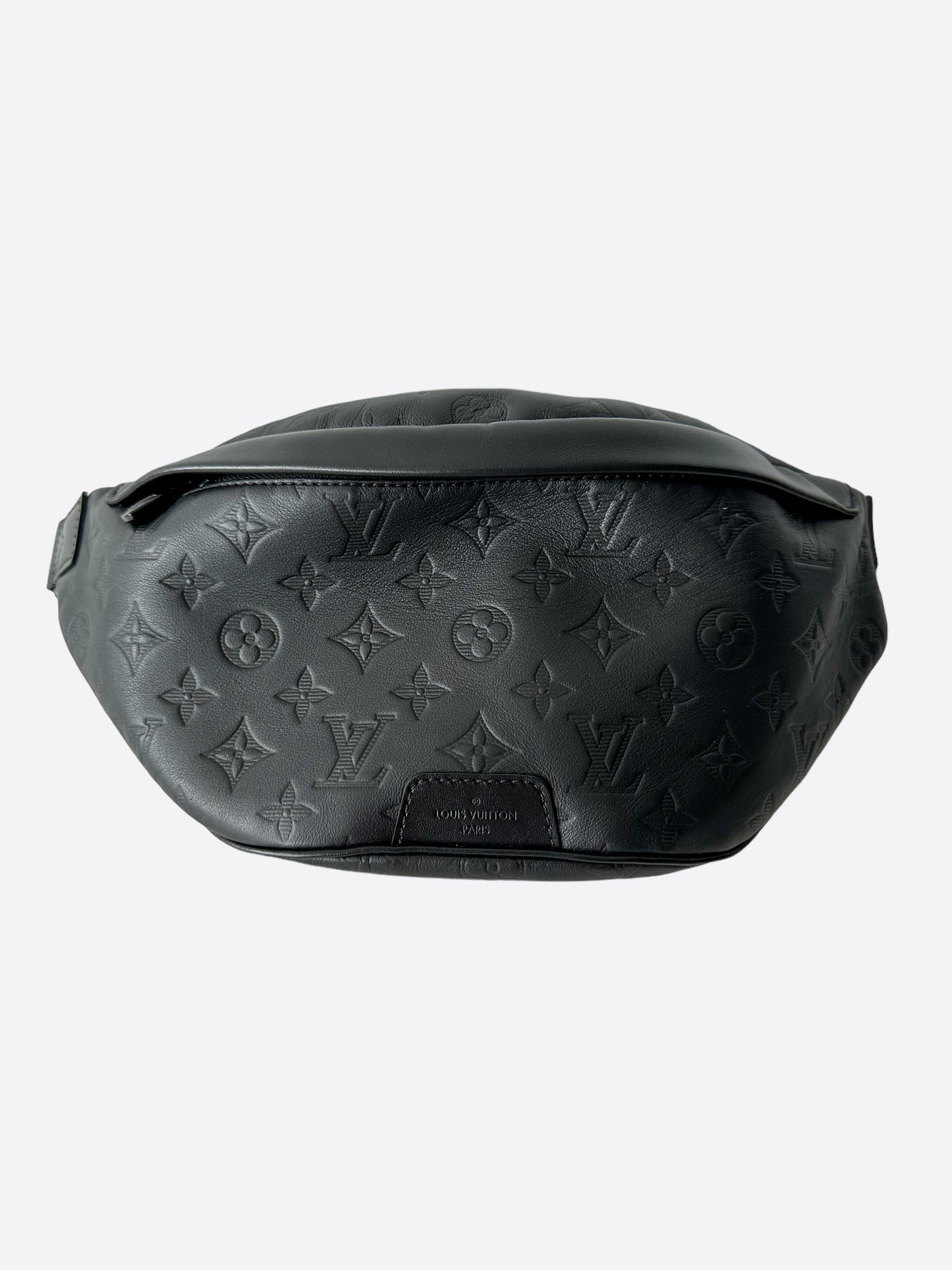 Louis Vuitton Discovery Bumbag Monogram Shadow Leather PM Blue 2470011