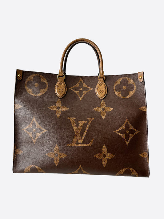 Louis Vuitton Brown Reverse Monogram On The Go Tote GM