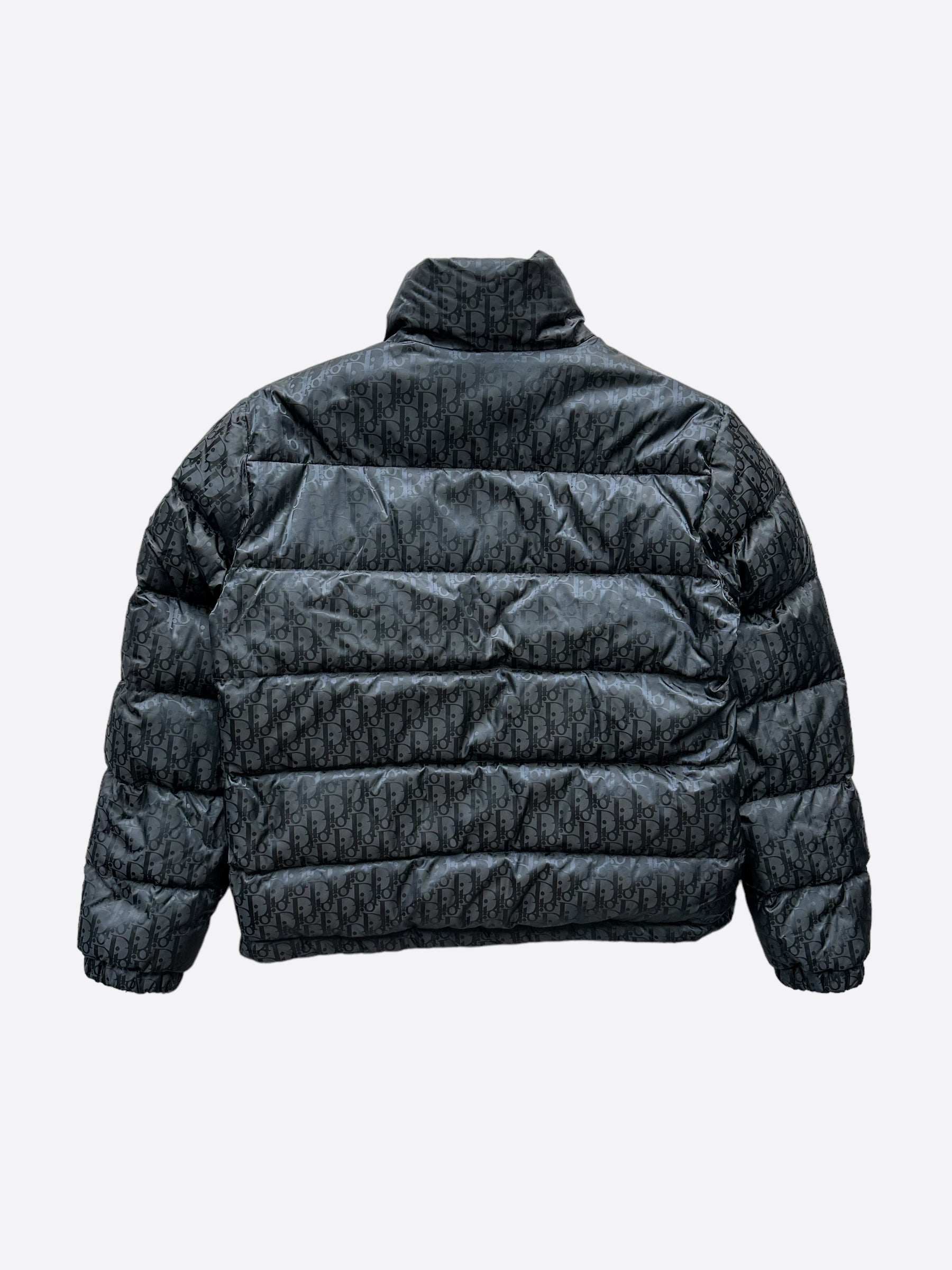 Dior Oblique Puffer Jacket Black Cotton ref.690464 - Joli Closet