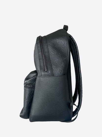 Louis Vuitton Black Monogram Embossed Discovery Backpack