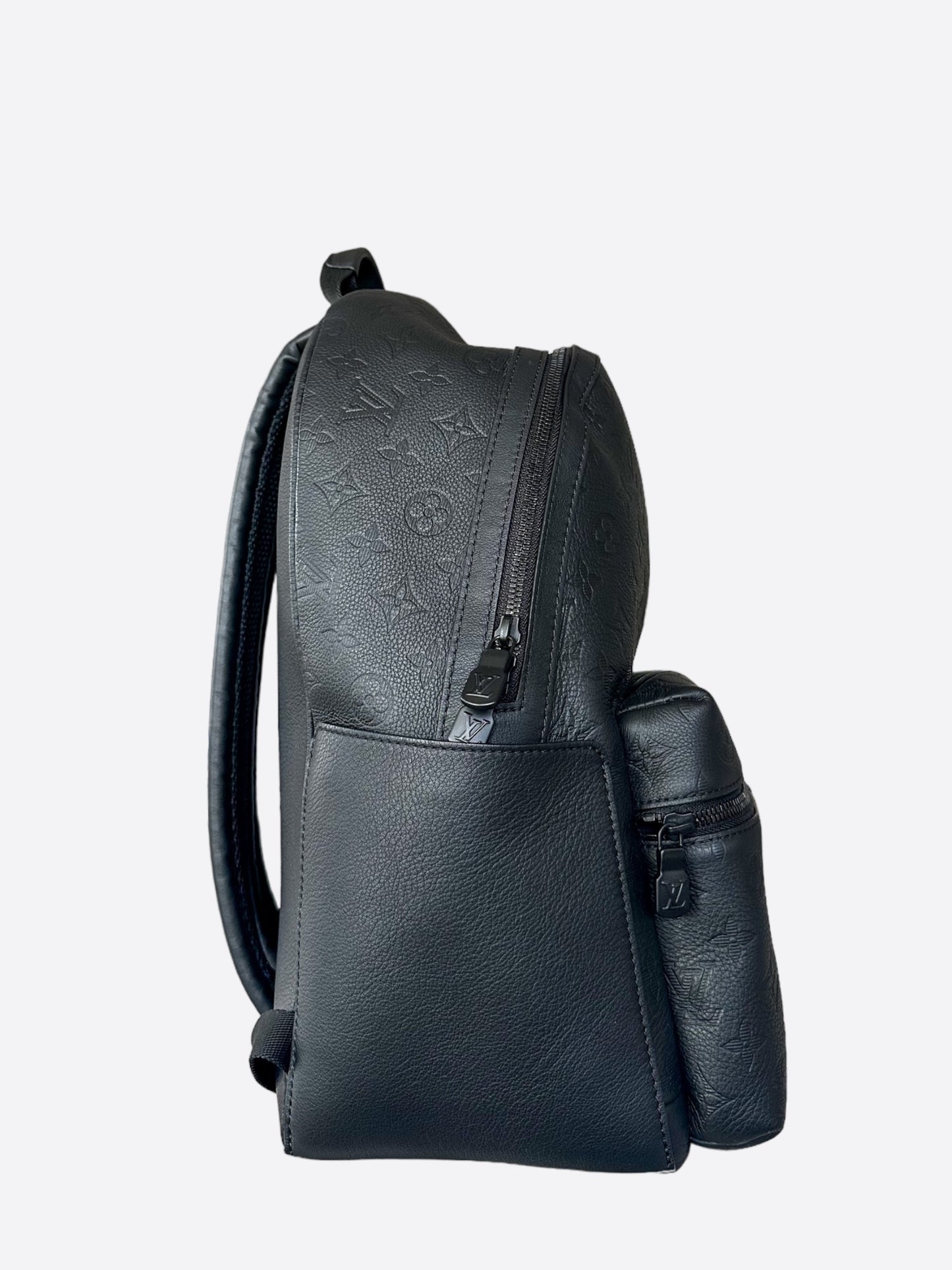 Louis Vuitton Black Monogram Embossed Discovery Backpack