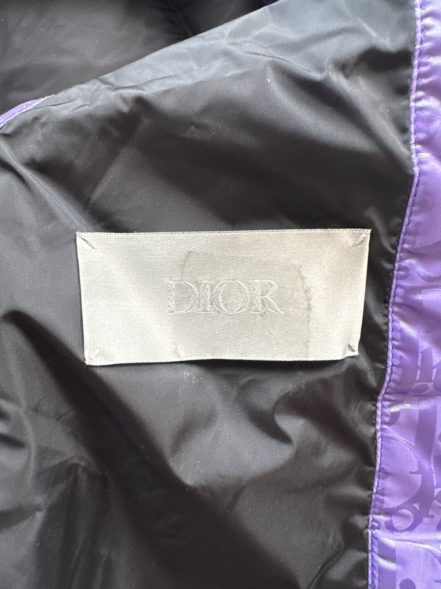 Dior Purple Oblique Puffer Vest