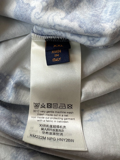 Louis Vuitton Blue Monogram Bandana T-Shirt