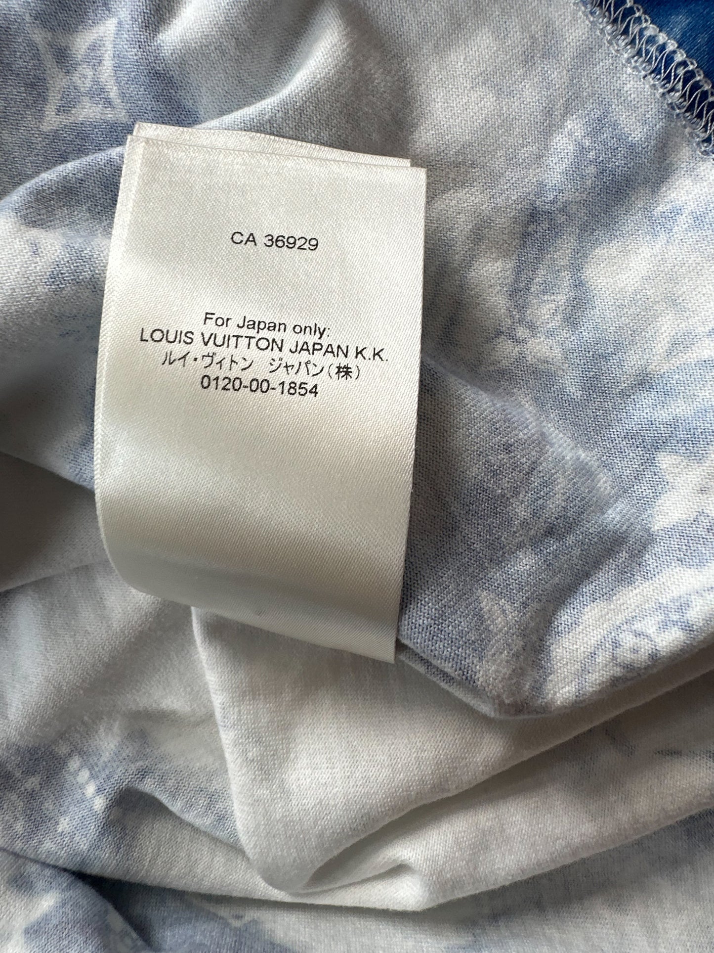 Louis Vuitton Blue Monogram Bandana T-Shirt