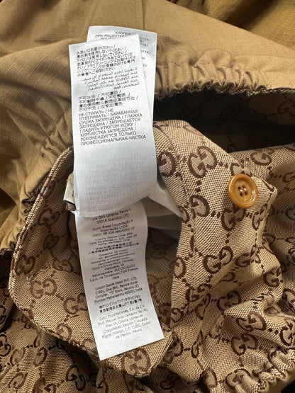 Gucci Tan GG Monogram Reversible Jacket