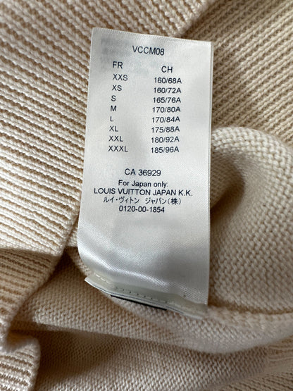 Louis Vuitton Beige Monogram Clock Wool Sweater