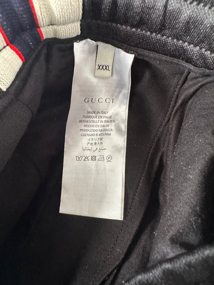 Gucci Black Logo Striped Trackpants