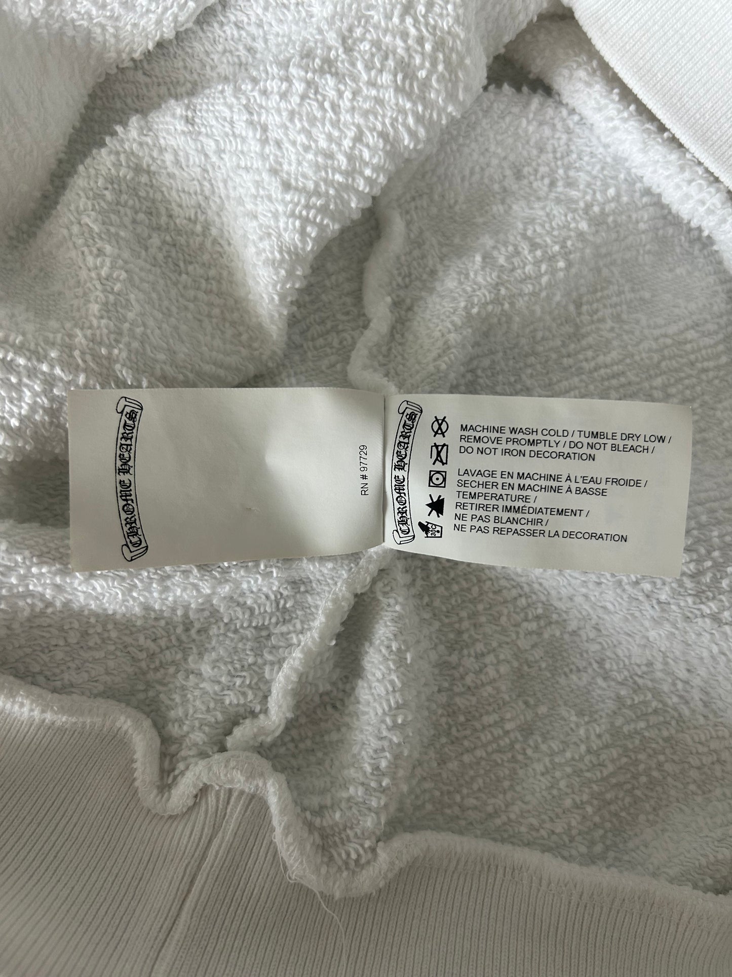 Chrome Hearts White Cross Jacquard Embroidered Sweater