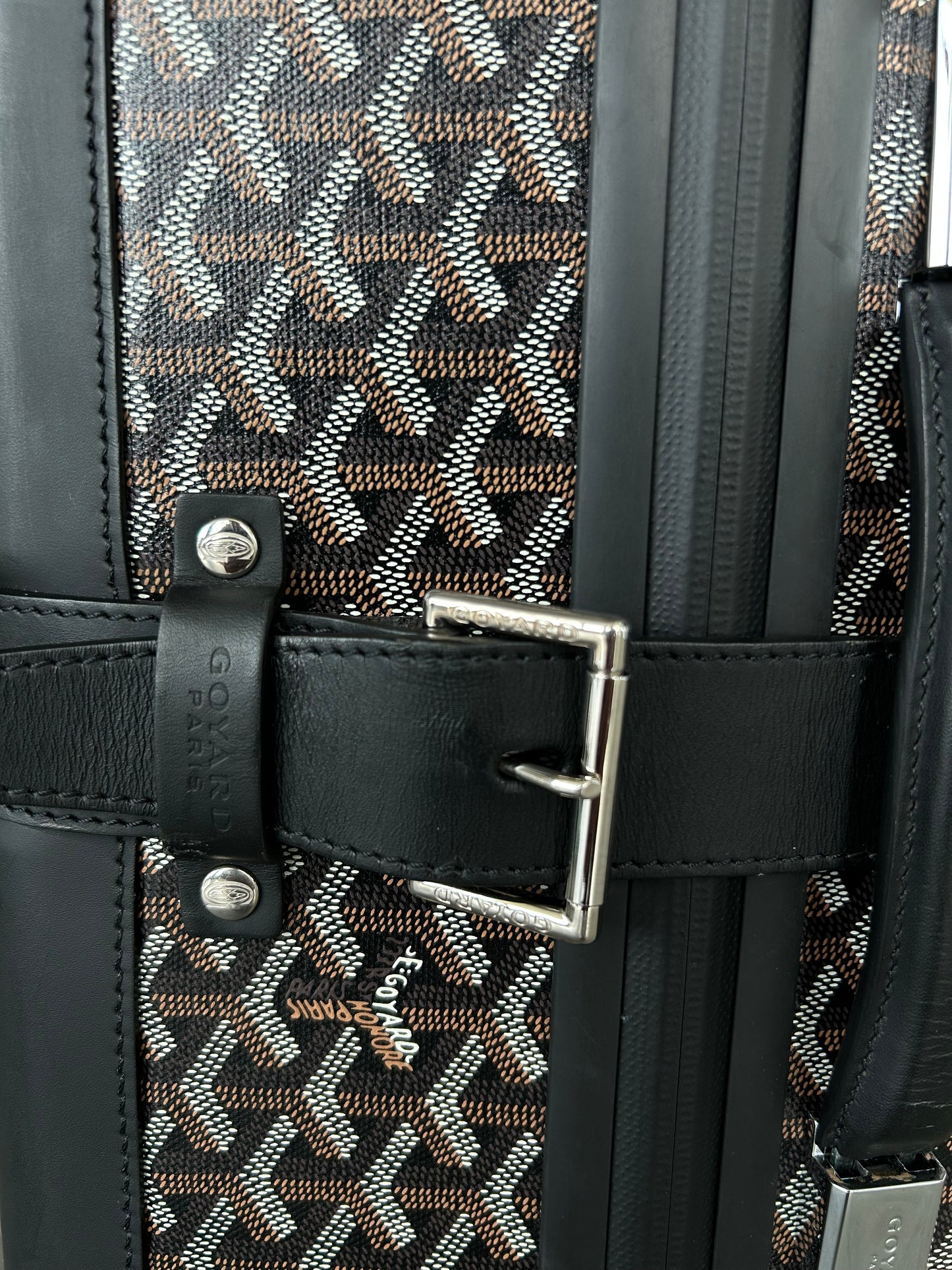 Goyard Black Satolas GM Rolling Suitcase
