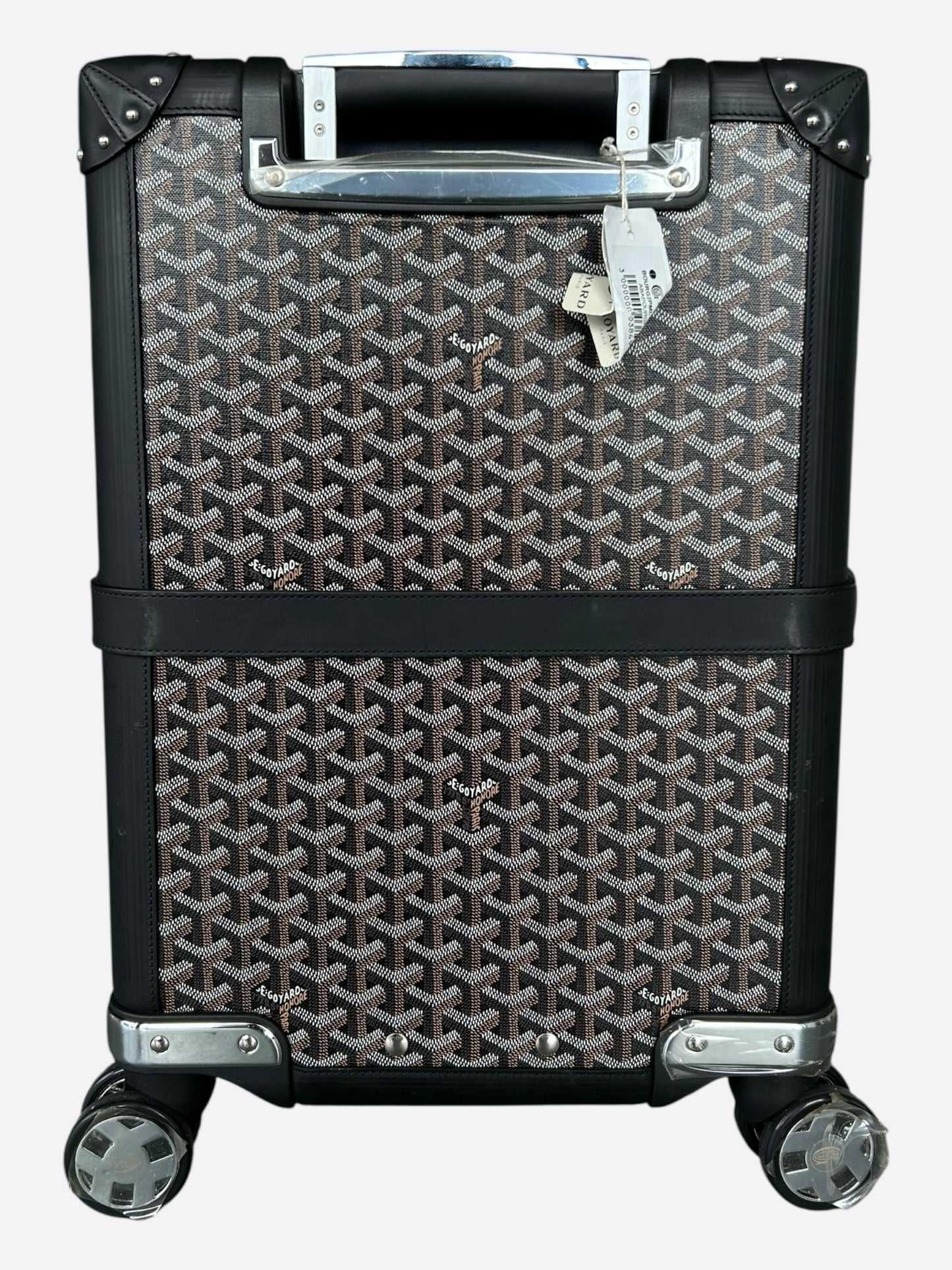 Goyard Black Bourget PM Trolley Suitcase