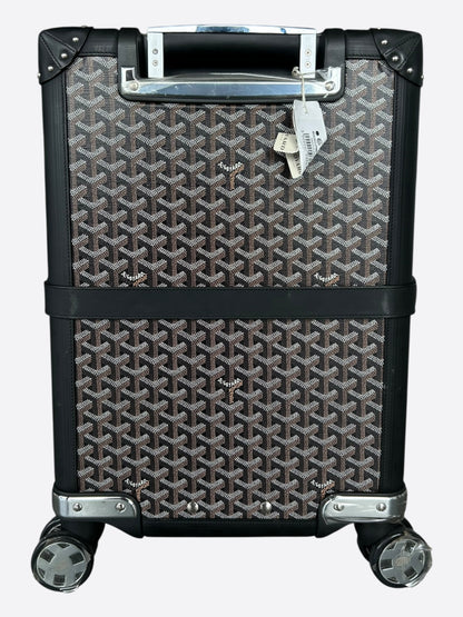 Goyard Black Bourget PM Trolley Suitcase