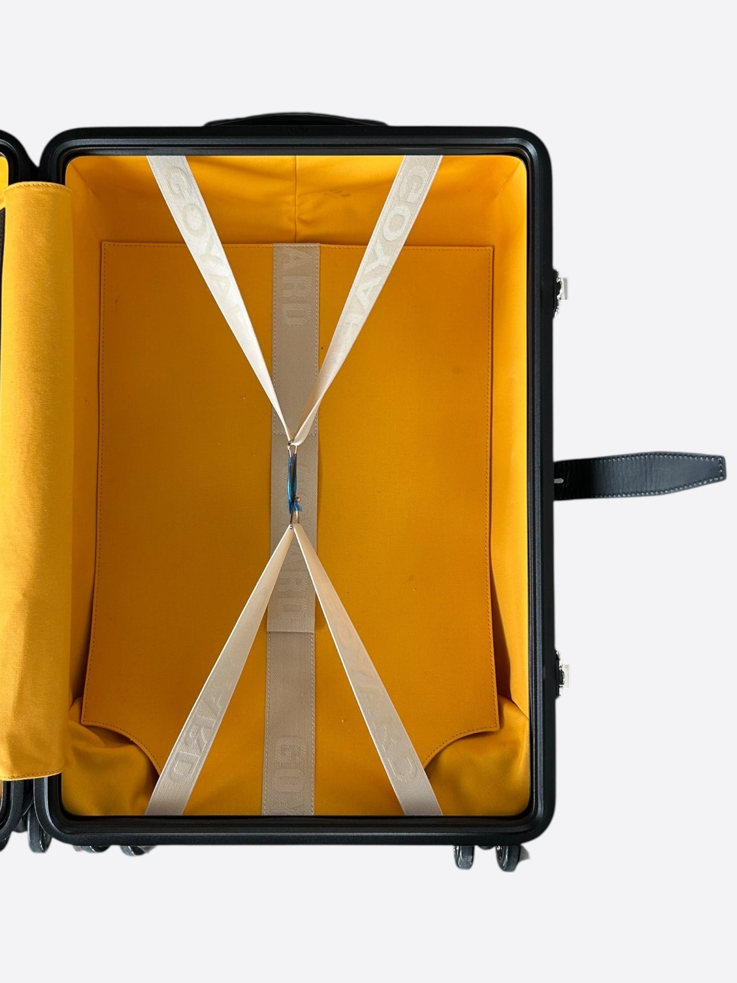 Goyard Black Bourget PM Trolley Suitcase