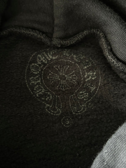 Chrome Hearts Black & White Horseshoe Chomper Logo Hoodie