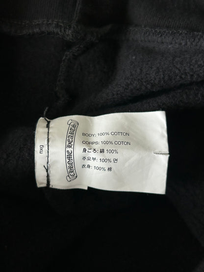 Chrome Hearts Black & White Horseshoe Chomper Logo Hoodie