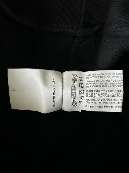 Chrome Hearts Black & White Horseshoe Chomper Logo Hoodie