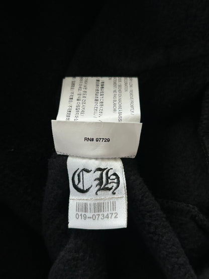 Chrome Hearts Black & White Horseshoe Chomper Logo Hoodie