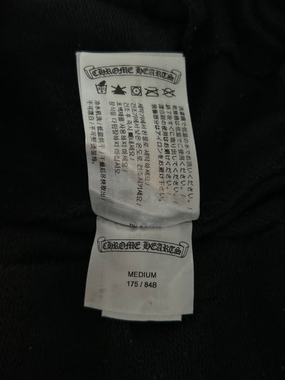 Chrome Hearts Black & White Horseshoe Logo Cross Jacquard Sweatpants