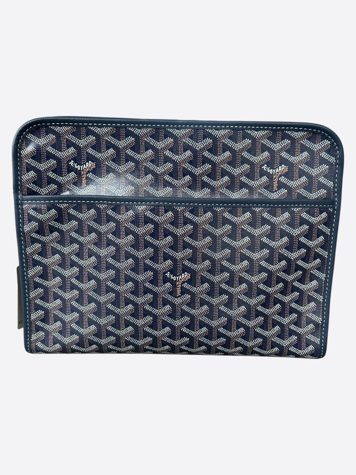 Goyard Navy Jouvence GM Toiletry Bag