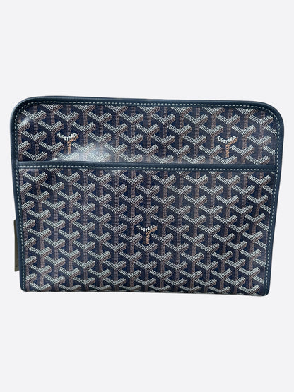 Goyard Navy Jouvence GM Toiletry Bag