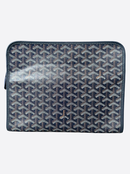 Goyard Navy Jouvence GM Toiletry Bag