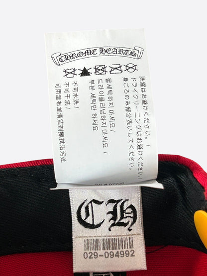 Chrome Hearts Red & Yellow CH Logo Hat