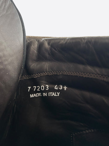 Chrome Hearts Rick Owens Grey Suede Geobaskets