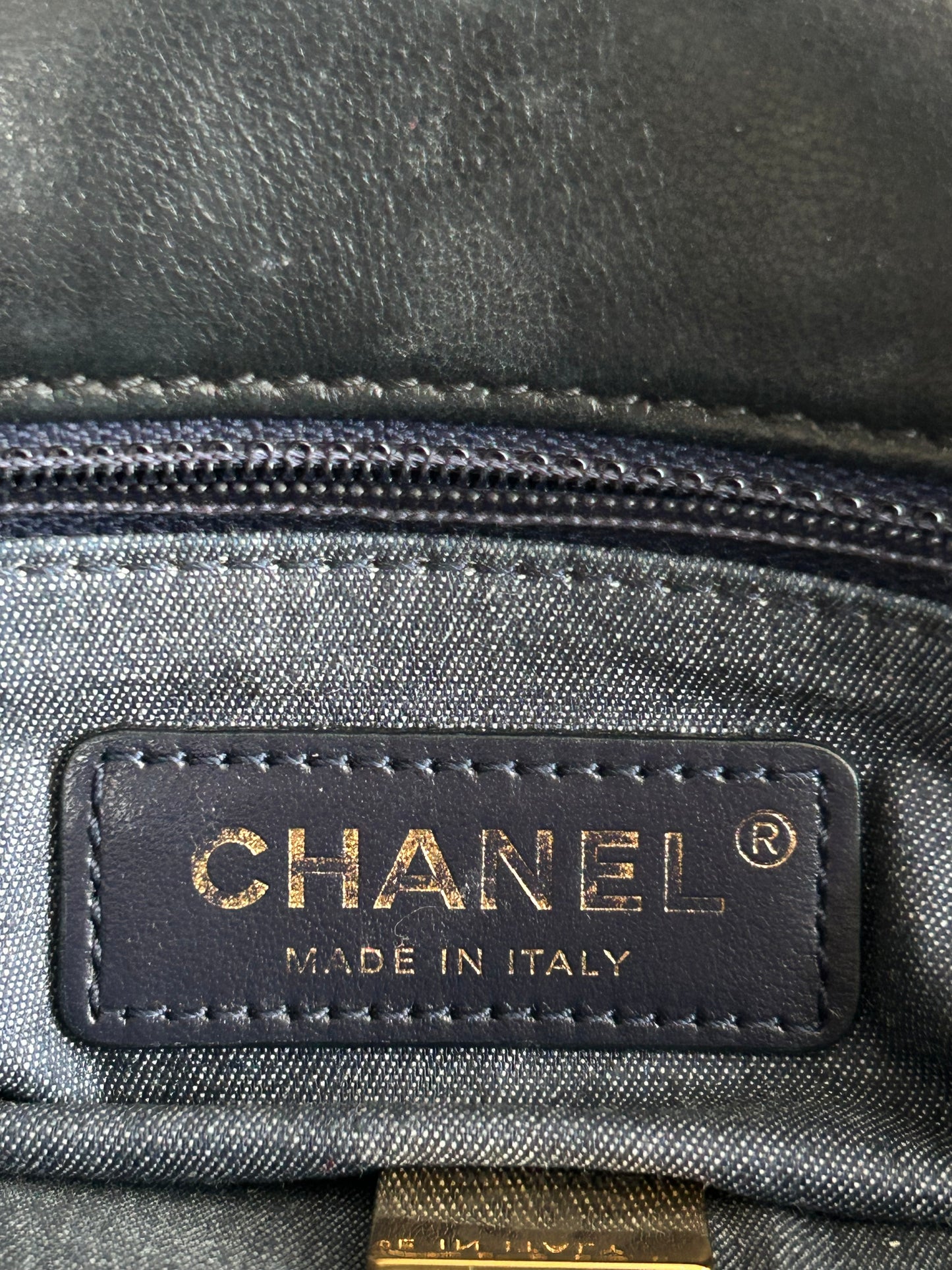 Chanel Black Quilted Lambskin Resin Chain Flap Bag