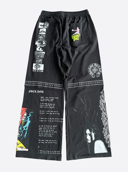 Chrome Hearts Black & Multicolor Deadly Doll Sweatpants