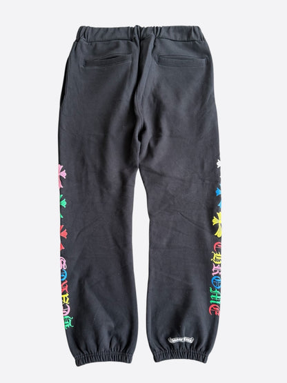 Chrome Hearts Black Multicolor Cross Logo Sweatpants