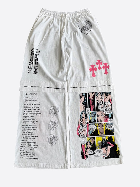 Chrome Hearts White & Multicolor Deadly Doll Sweatpants