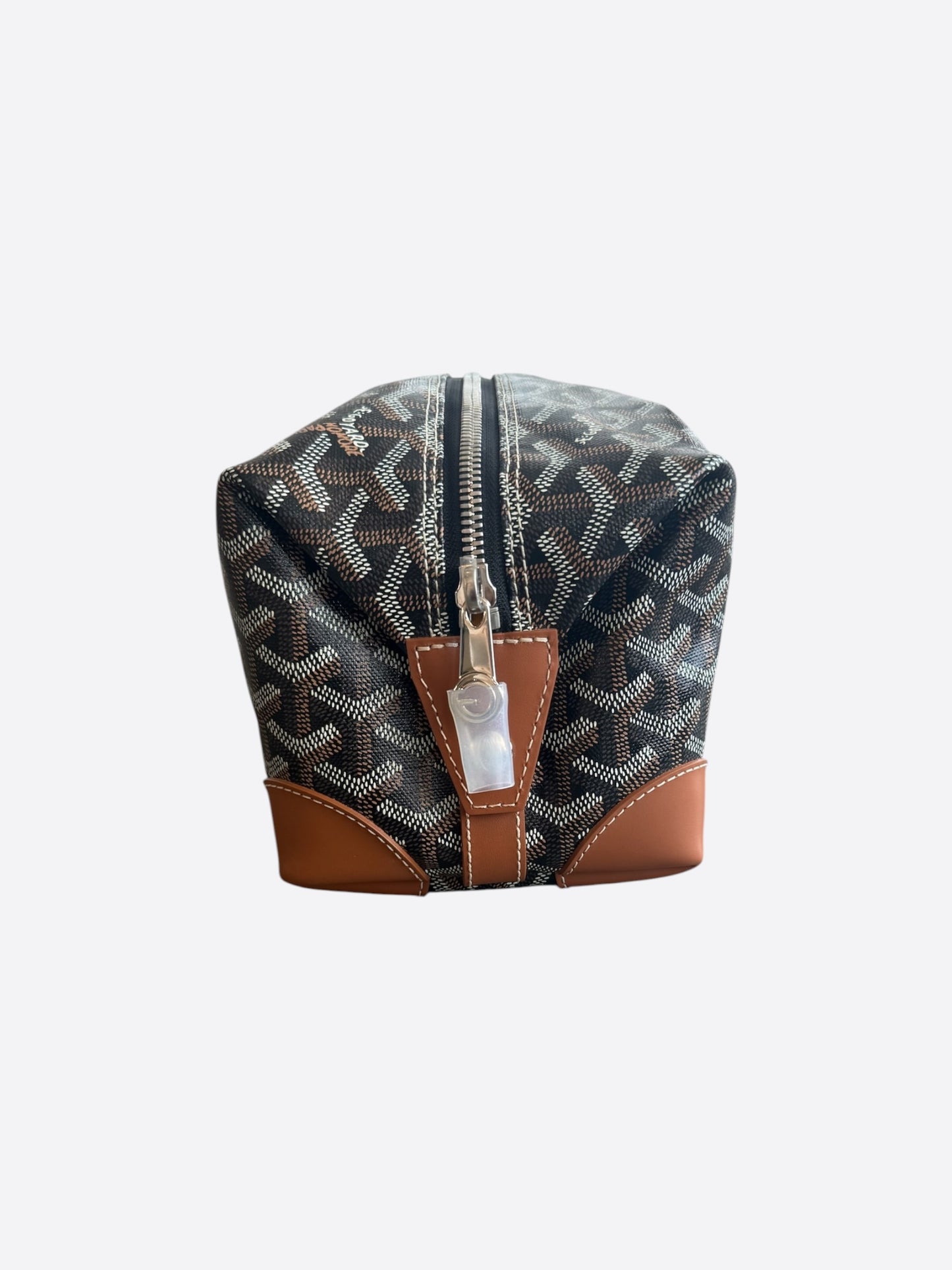 Goyard Black & Brown Bowling 25 Toiletry Bag