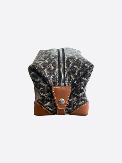 Goyard Black & Brown Bowling 25 Toiletry Bag