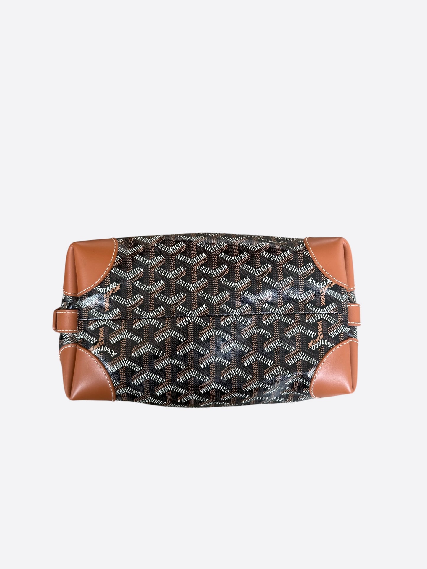 Goyard Black & Brown Bowling 25 Toiletry Bag