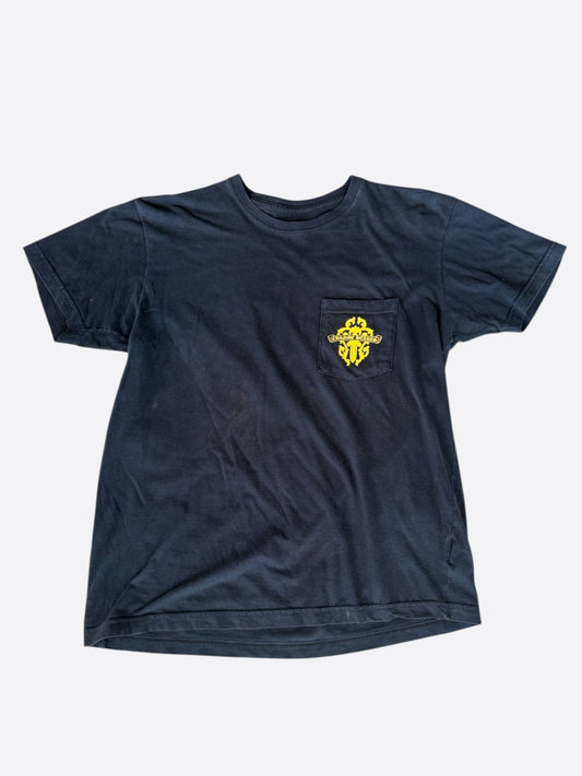Chrome Hearts Black & Yellow Dagger Logo T-Shirt