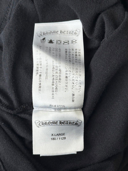 Chrome Hearts Black & Yellow Staff Horseshoe Logo Longsleeve T-Shirt