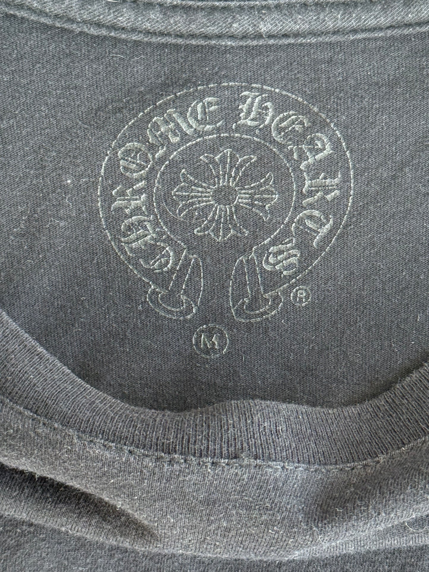 Chrome Hearts Black & White Eyechart Logo Longsleeve T-Shirt