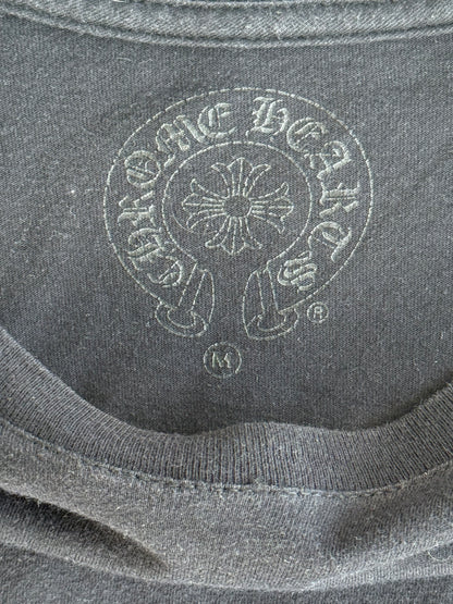 Chrome Hearts Black & White Eyechart Logo Longsleeve T-Shirt