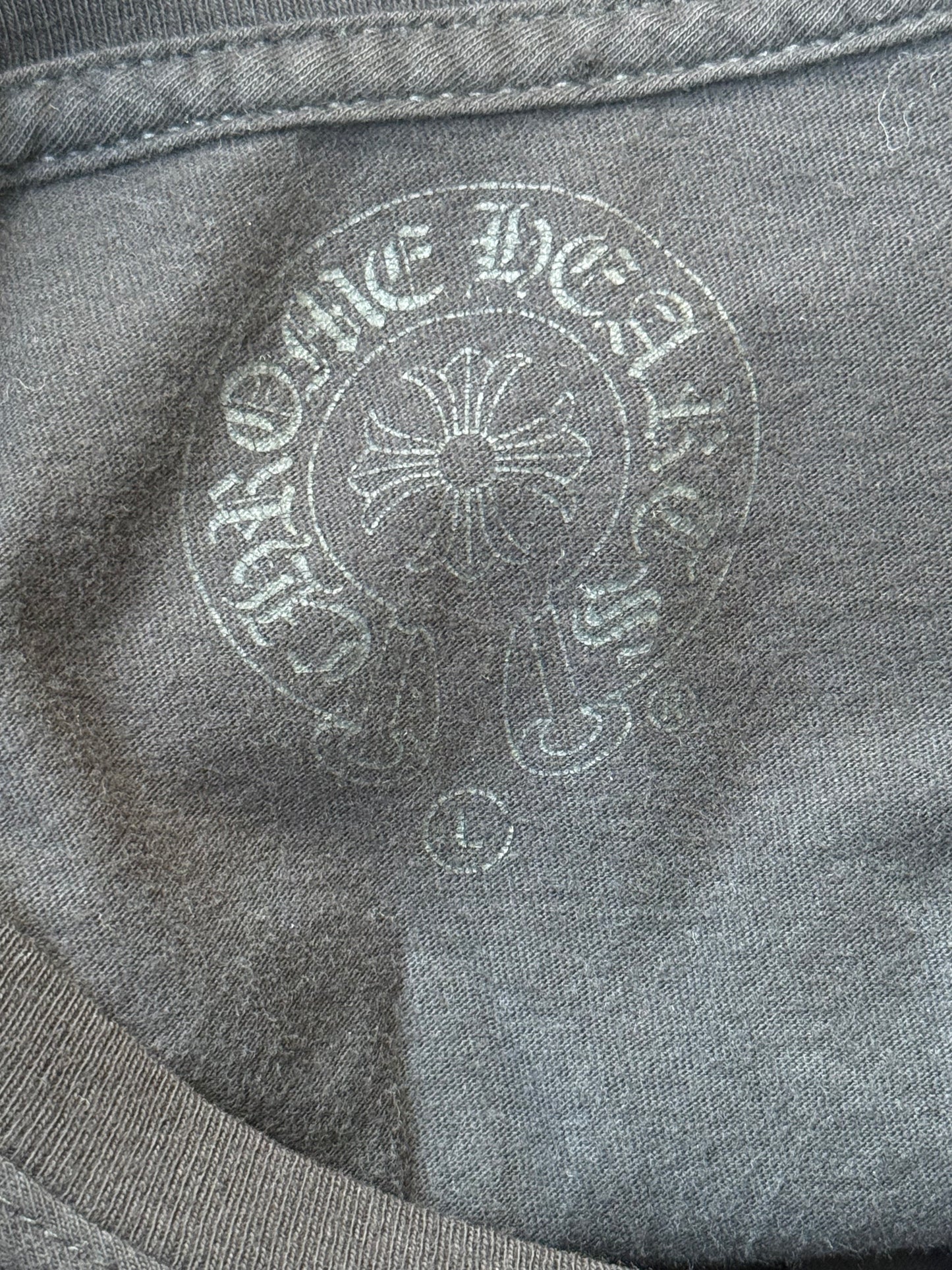 Chrome Hearts Black & White Eyechart Logo Longsleeve T-Shirt