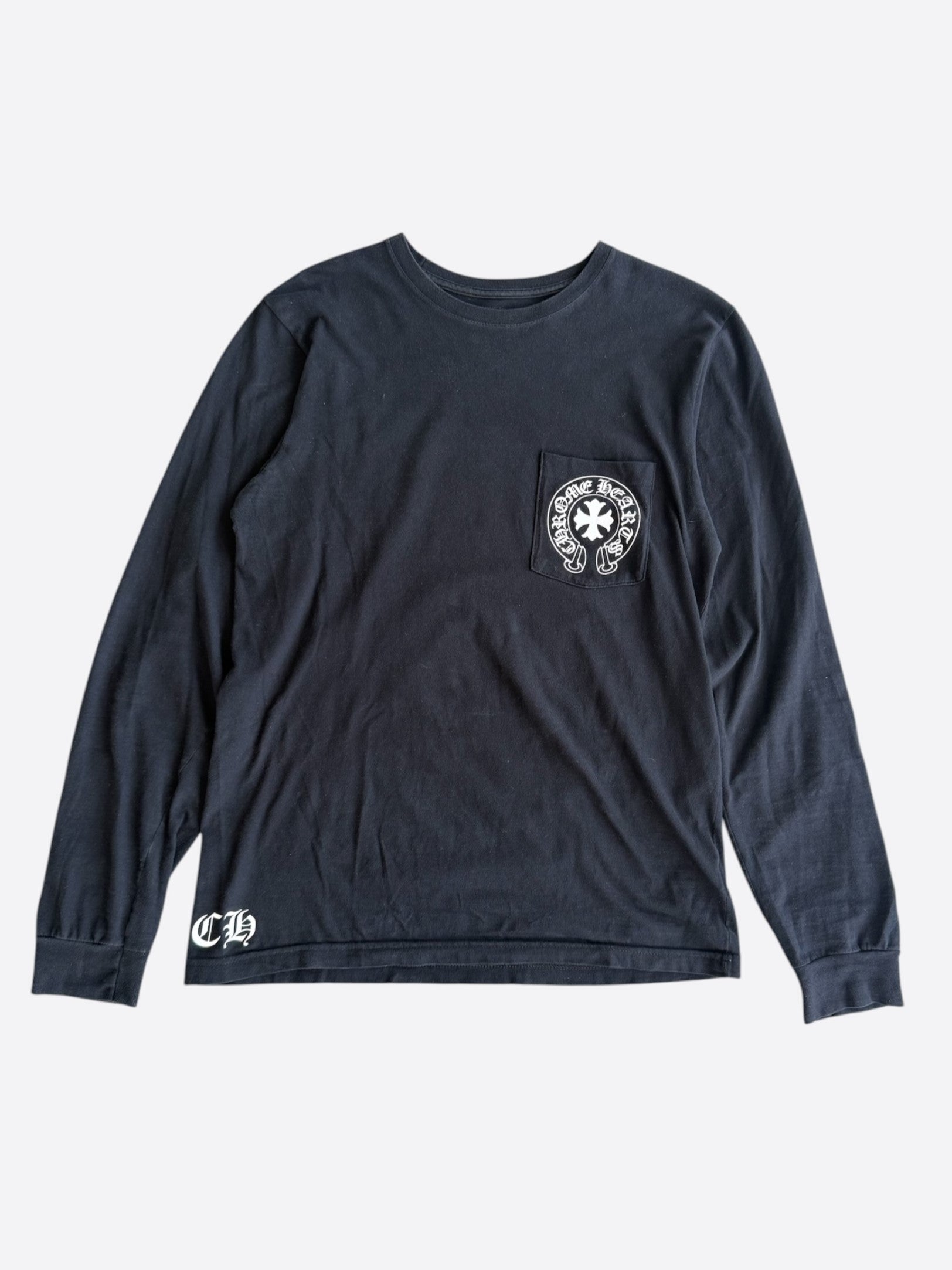 Chrome Hearts Black Miami Exclusive Cross Logo Longsleeve T-Shirt