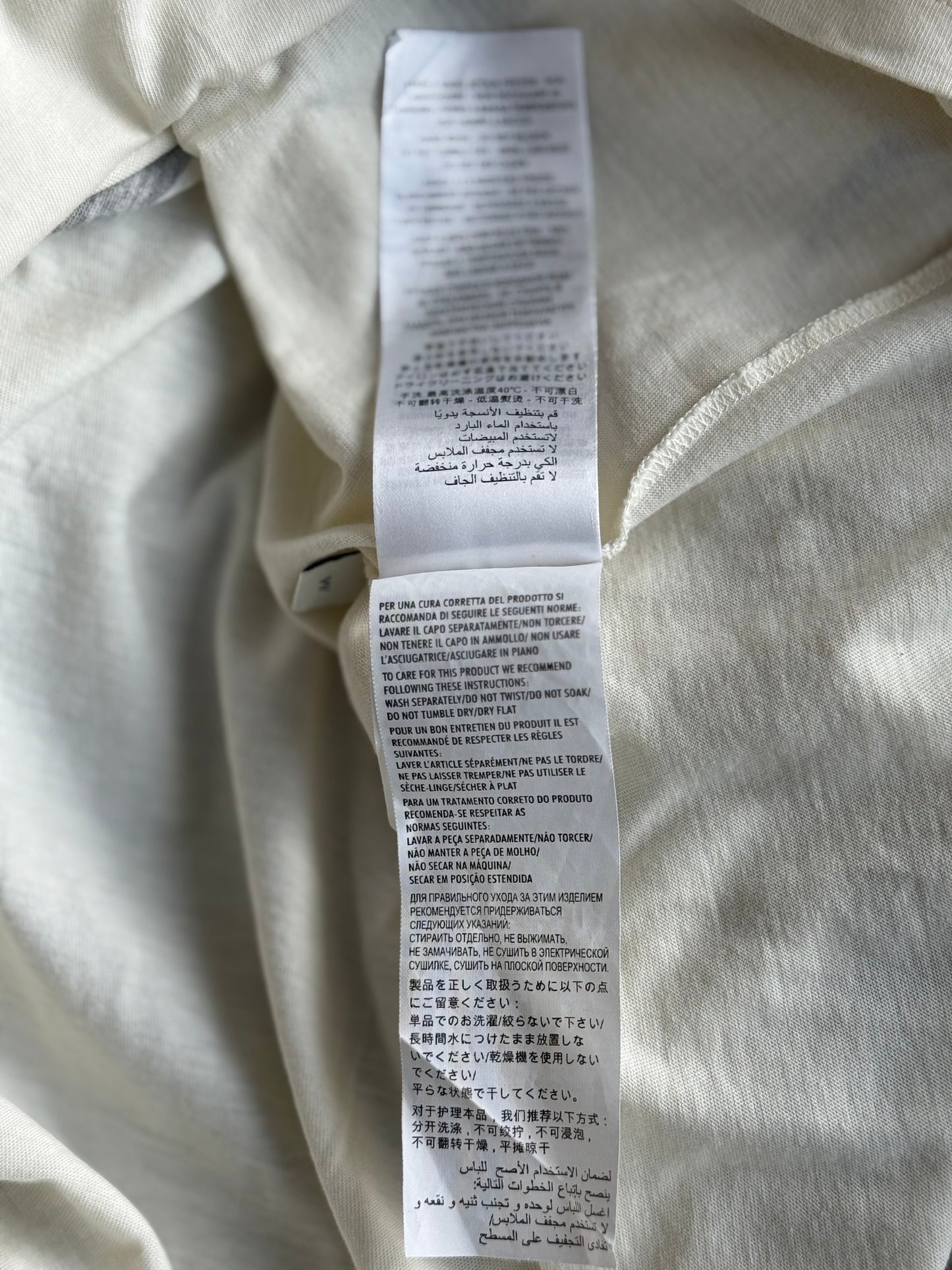 Gucci White & Black Interlocking GG Logo T-Shirt