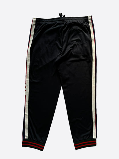 Gucci Black Logo Striped Trackpants