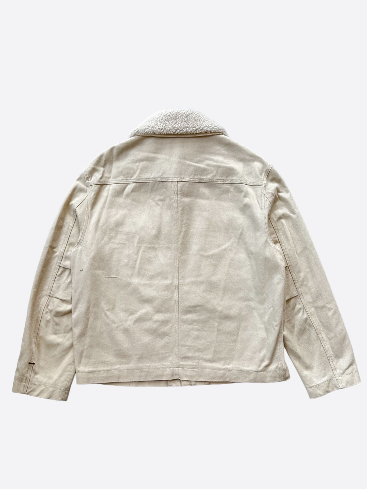 Louis Vuitton Beige Monogram Workwear Sherpa Jacket