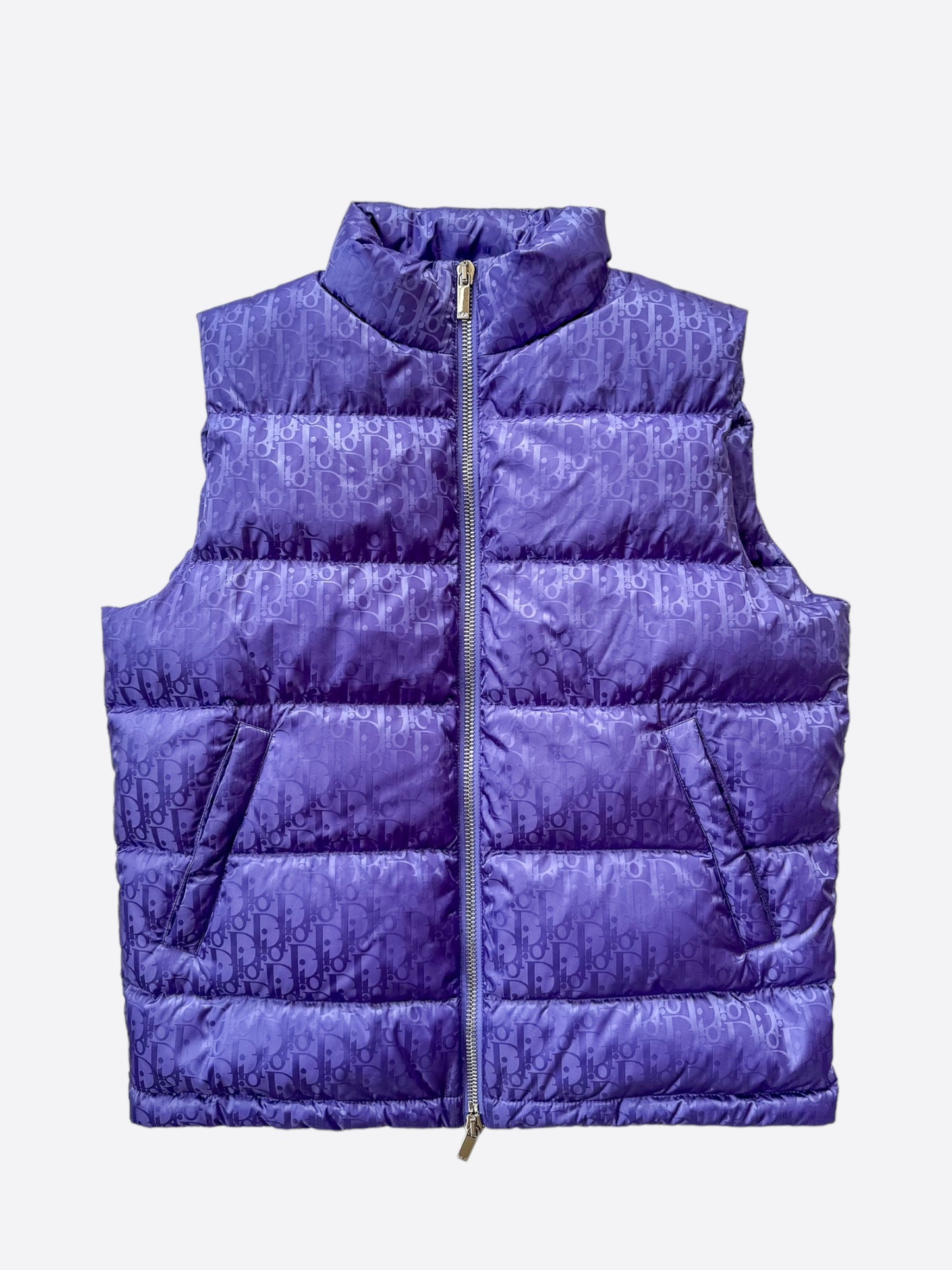 Dior Purple Oblique Puffer Vest