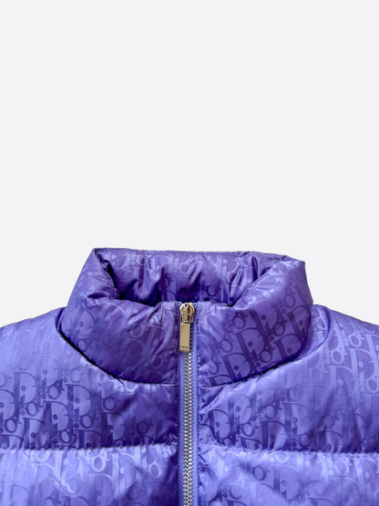 Dior Purple Oblique Puffer Vest