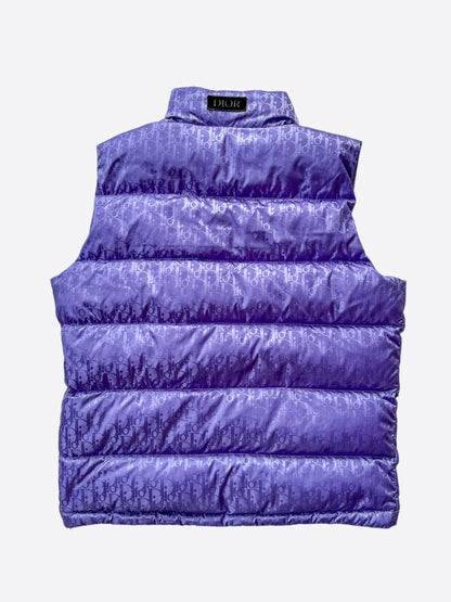 Dior Purple Oblique Puffer Vest