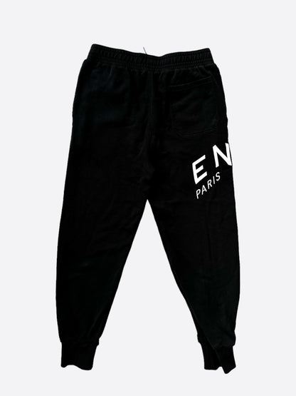 Givenchy Black & White Embroidered Sweatpants