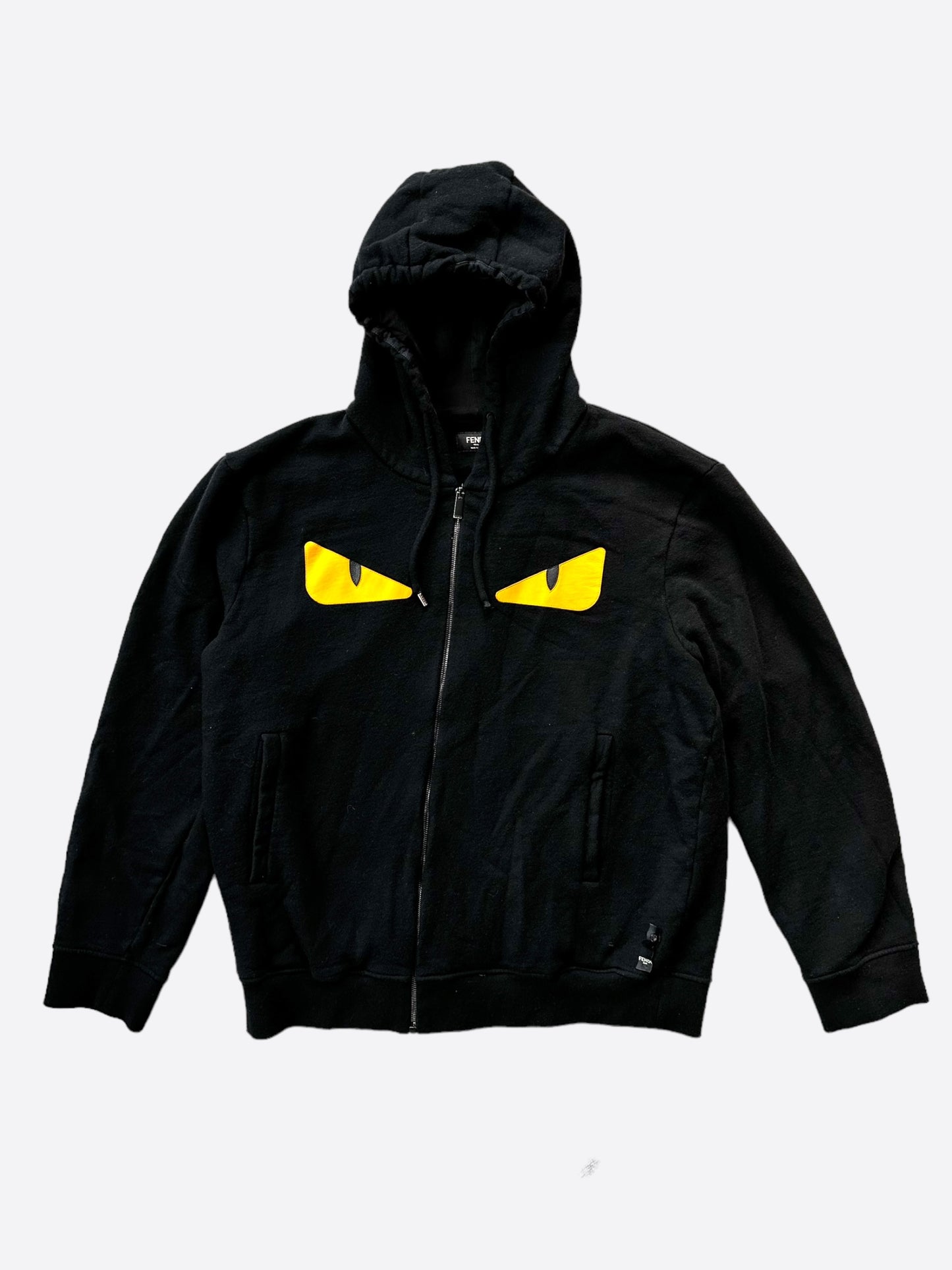 Fendi Black Yellow Bag Bugs Hoodie – Savonches - Main Image