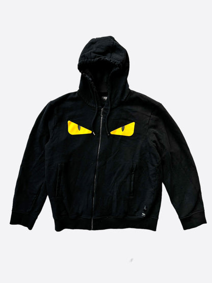 Fendi Black Yellow Bag Bugs Hoodie – Savonches - Main Image